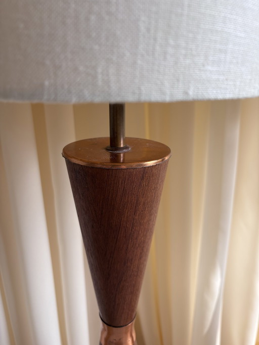 Scandinavian Teak Floor Lamps 146cm Tall