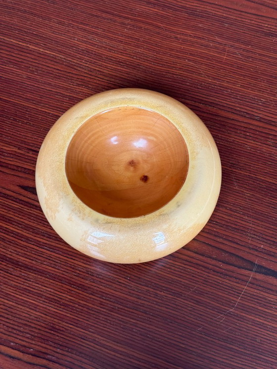 Image 1 of Set di due ciotole Aldo Tura in pelle di capra e ottone