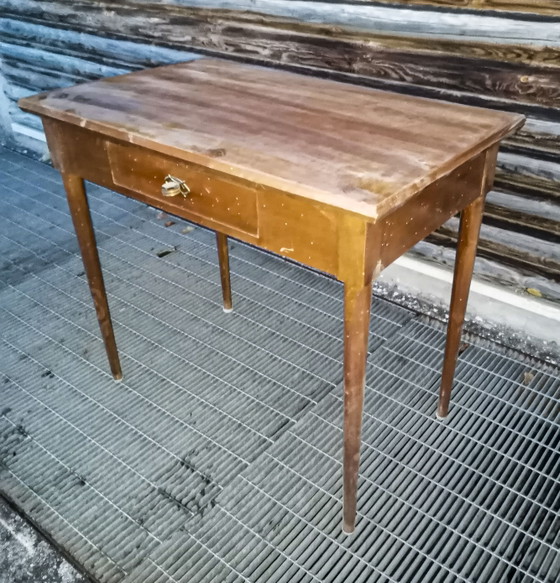 Consolle Art Déco italiana con un cassetto – Console, Legno, Art Deco (photo 5 of 10)