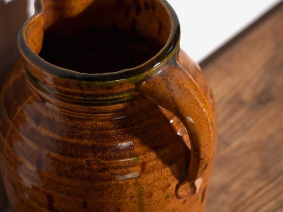 Antique folk glazed pottery jug – Central Europe, circa 1930 – Crockery, Rustic (photo 19 of 28)