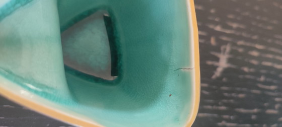 Image 1 of Servizio da caffè triangolare in ceramica, design anni '50


