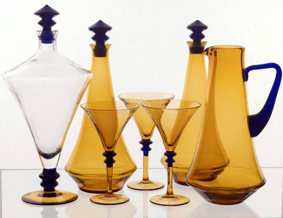 Image 1 of Set di bicchieri vintage da sette pezzi, anni '70