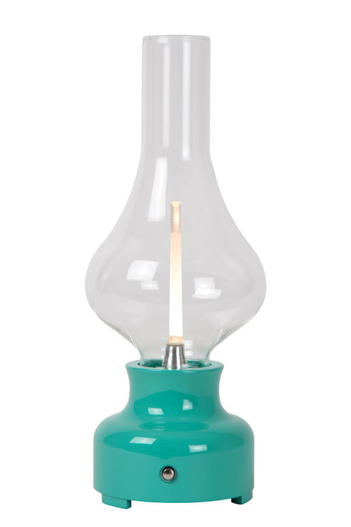 Lucide JASON LED Tafellamp – Oplaadbaar – Dimbaar – Turkoois