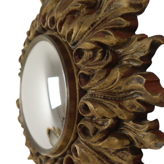 Image 1 of Kleine Italiaanse Zonnespiegel Sunburst Rococo Stijl 24cm
