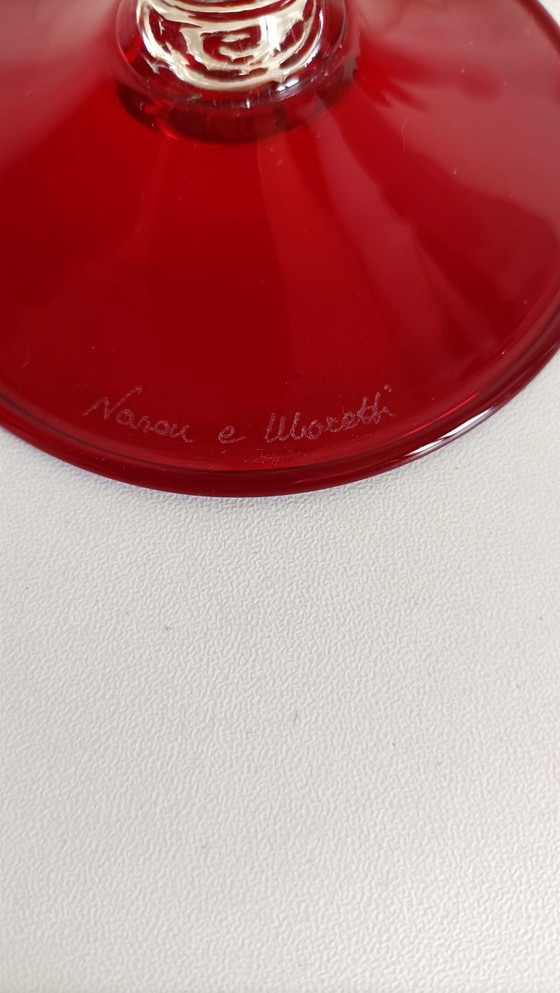 Image 1 of Murano geblazen glazen beker van Nason Moretti