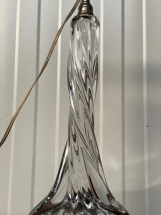 Image 1 of Vintage French Baccarat Table Lamp