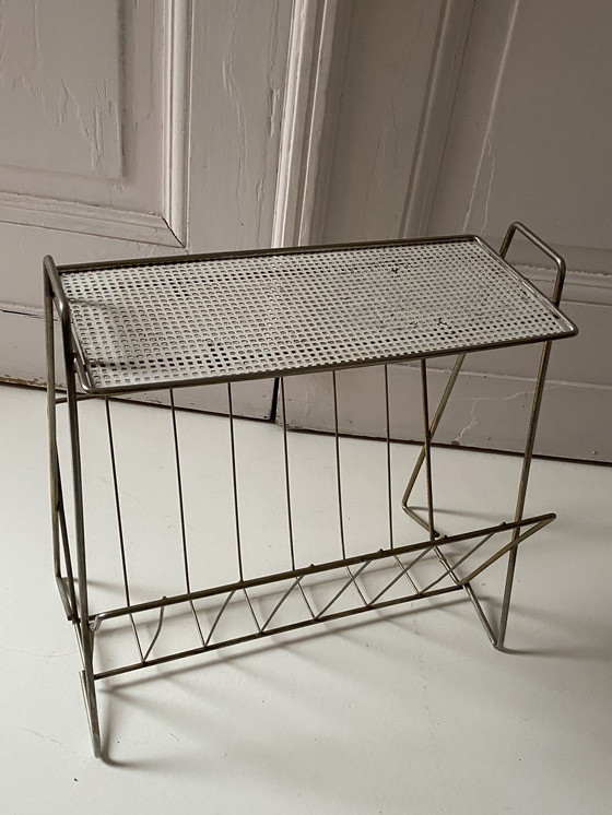 Image 1 of Vintage plantentafeltje,; tijdschriften rek ; Palestro jaren 60