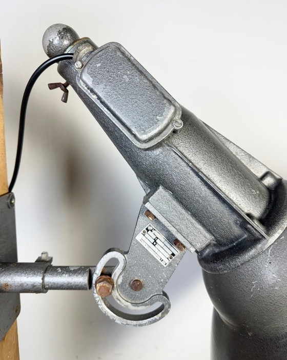 Image 1 of Large Vintage Industrial Aluminium Factory Wall Spotlight, 1970s