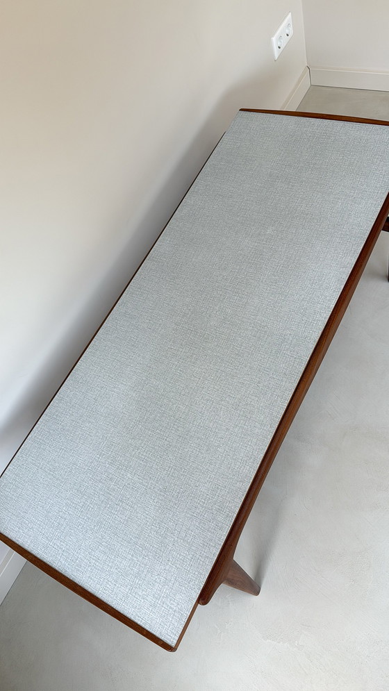 Image 1 of Vintage wooden coffee table with reversible Formica top