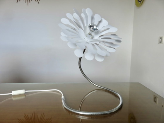 Image 1 of Lampada a forma di fiore in stile era spaziale, rockabilly, vintage, anni '80-'90