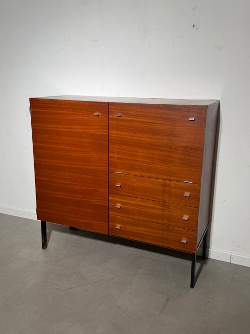 Vintage Mid-Century Highboard in Teak | 1960s Storage Cabinet – opbergkast
