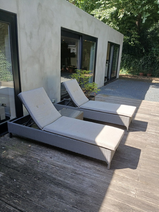 Image 1 of Set de jardín Brafab, 2 tumbonas y mesa