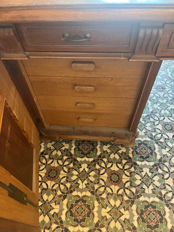 Image 1 of Hervorragender 2-seitiger antiker Schreibtisch