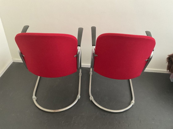 Dos Sillones Gispen 413 – Plastic, Textile (photo 11 of 11)