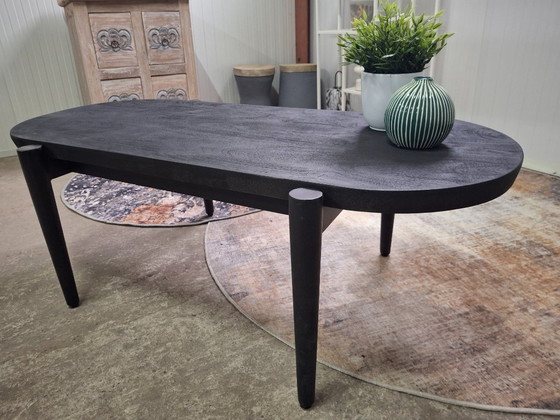 Image 1 of Table basse robuste 120x60cm en bois de manguier et métal, neuve