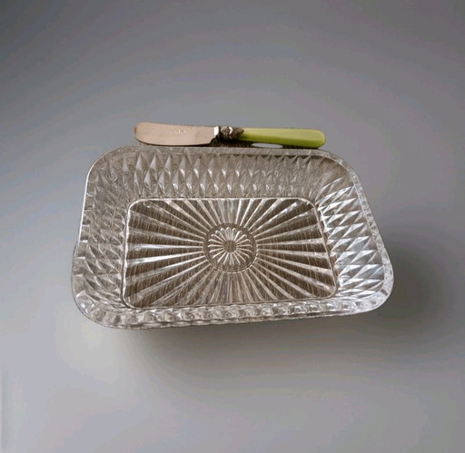 Butterdose (DURELAX) - mit Messer (EME) aus den 1970er Jahren