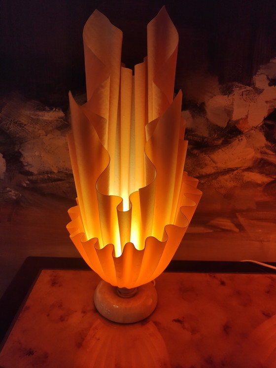 Image 1 of  2 Zakdoeklampen, Georgia Jacob design ATHENA, jaren 70, abrikoos