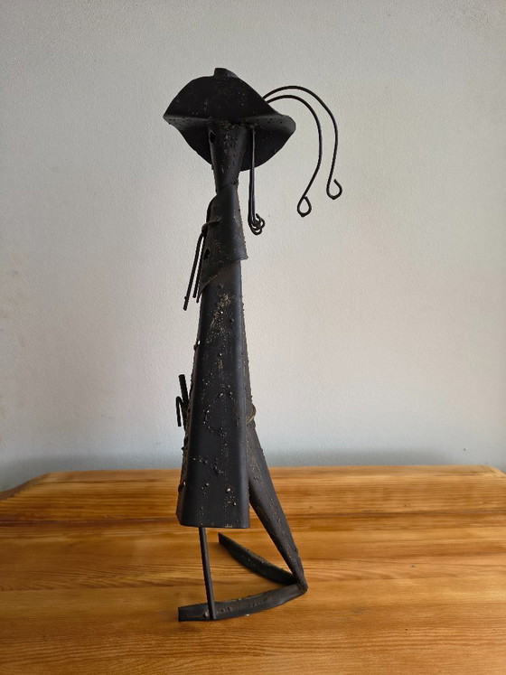 Image 1 of Scultura di design in ferro battuto – Brutalismo – Giovanni Grittani