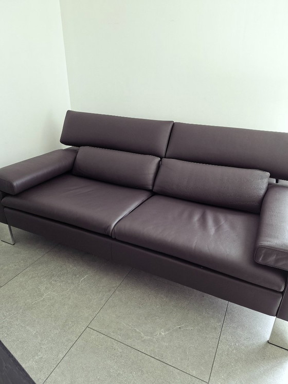 Image 1 of Sofá de piel de 2 plazas Jori Design – Como nuevo – Acabado profesional