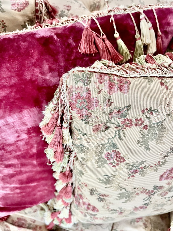 Klassisches englisches 3-Sitzer-Sofa – Textile (photo 13 of 13)