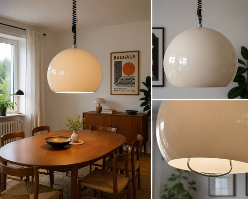 Iconic XXL Space Age Pendant Lamp Ø50 cm – Guzzini Style – Made in Germany – 1970s – hanglampen, Other