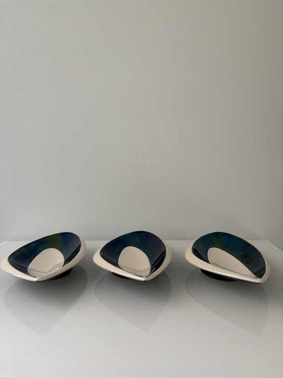 Set Van 3 Vintage 1960’s Verceram Schaaltjes, Model 6794, Frankrijk – Decoratieve objecten, Ceramic (photo 12 of 12)