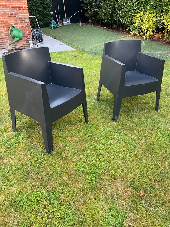 6 sillas Toy Driade Philip Starck negras – Sillas y sillones, Plastic (photo 15 of 15)