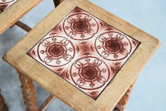 Image 1 of Brutalist set Deense nesting tables