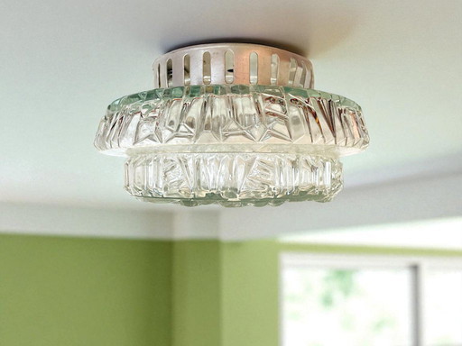 Luminaire encastré en verre rond pour plafond ou mur