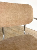 Sedia Gispen con struttura tubolare – vintage – rivestita
