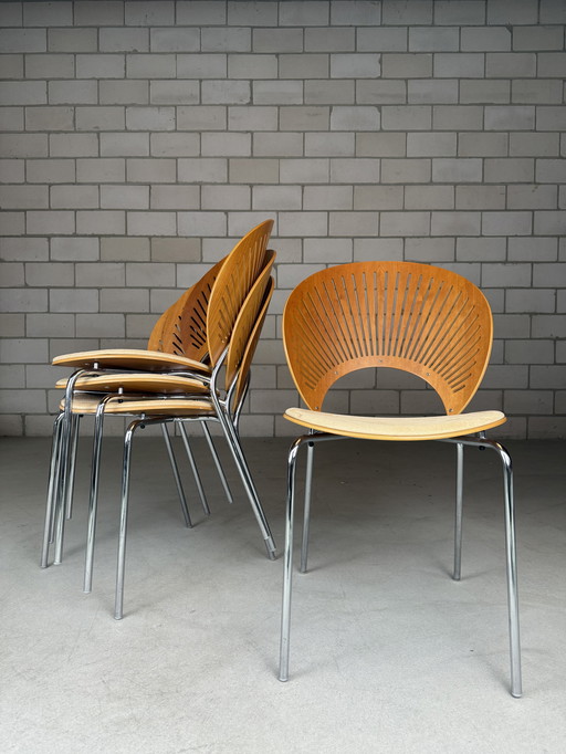 4x Fredericia Trinidad Chair 3396 by Nanna Ditzel