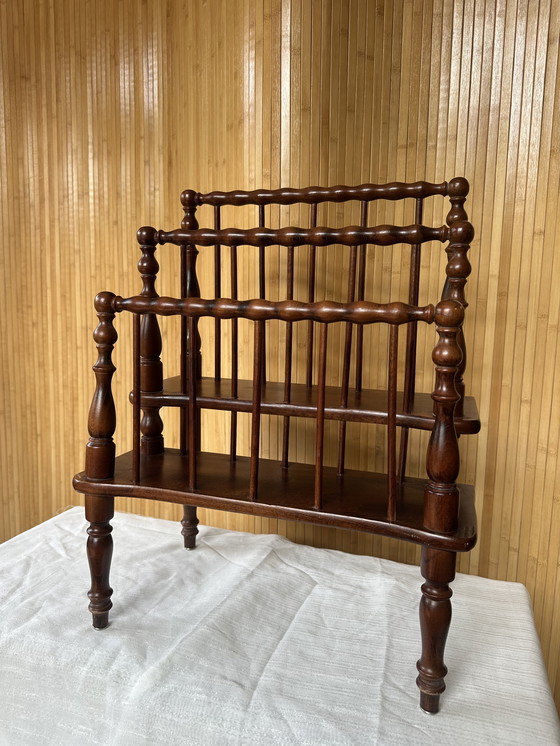 Image 1 of Wooden magazine rack / Canterbury