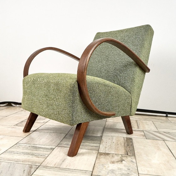 Image 1 of Poltrona modello H 410 tipo C, disegnata da Jindrich Halabala, anni '40, Cecoslovacchia.