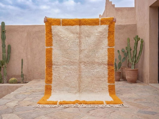 Luxe handgemaakt Marokkaans Berber tapijt 160/175 cm – vloerkleden en tapijten, Wool