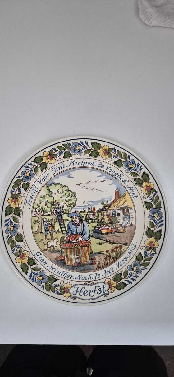 4 Decorative Plates by Koninklijke Goedewaagen Holland – Wall decoration, Ceramic (photo 2 of 6)