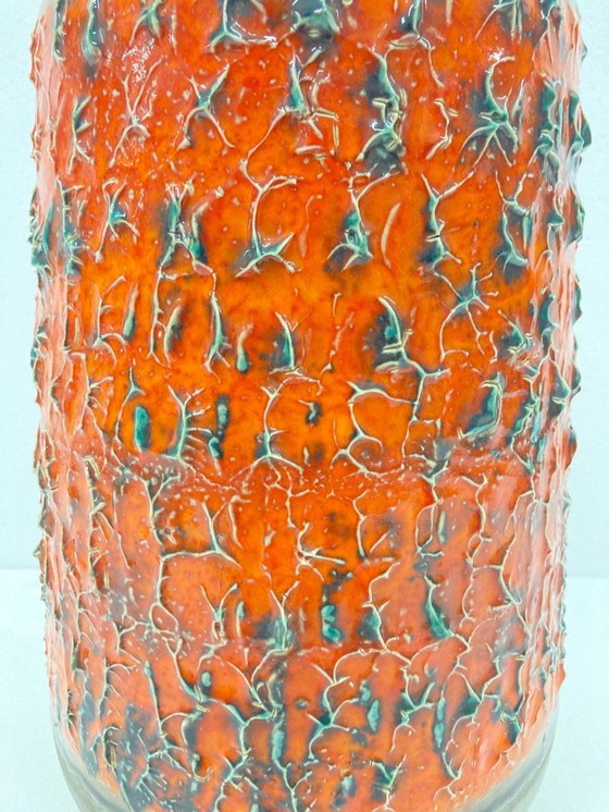 Image 1 of Large floor vase Carstens Tönnieshof 5014/60 in orange/grey
