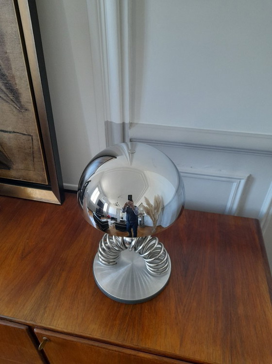 Image 1 of Pair of Space Age metal lamps