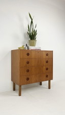 Commode suédoise vintage en placage de teck