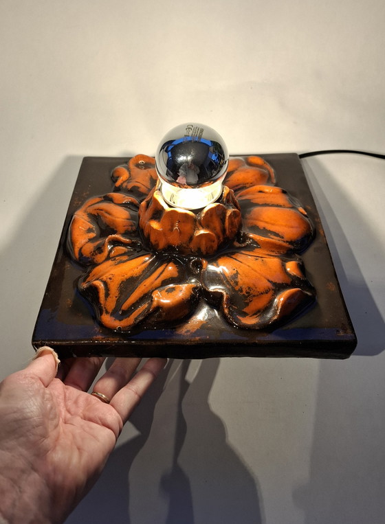 Image 1 of Grande lampada da parete in ceramica vintage