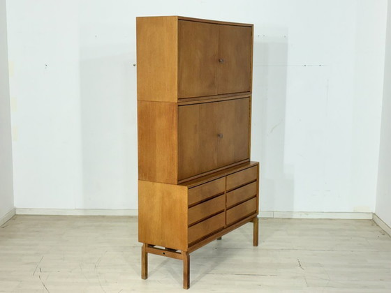 Image 1 of Vintage classic: IKEA MTP storage cabinet / shelf / highboard / sideboard – oak – design Marianne Richter
