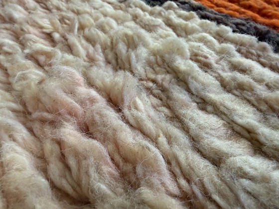 Image 1 of Tappeto vintage astratto in lana – 354 × 268 cm – pezzo unico fatto a mano a pelo lungo
