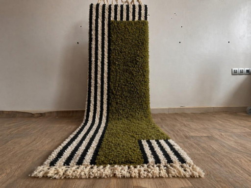 Due tappeti in lana realizzati a mano (soggiorno + corridoio) 250 cm x 150 cm / 250 cm x 80 cm
