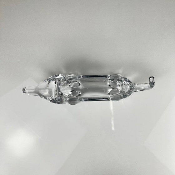 Image 1 of Plat à bibelots en teckel de cristal, 1960