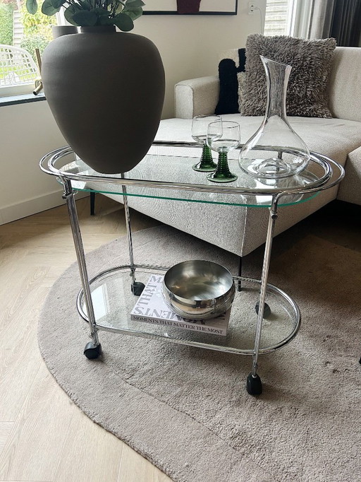 Carrito de servicio vintage Gallotti & Radice Riki T52, diseño de los años 70