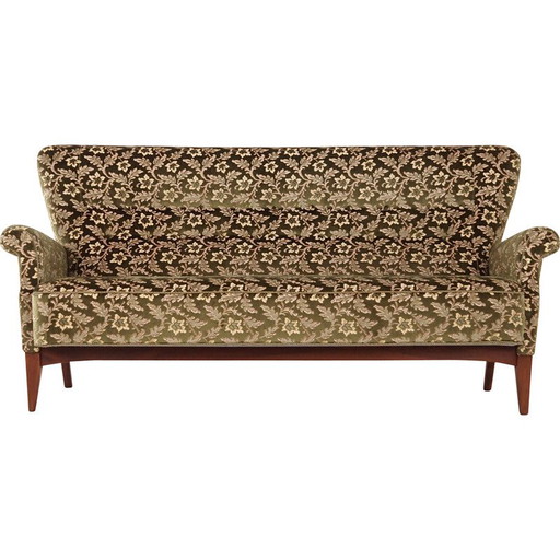 Canapé vintage en hêtre de Fritz Hansen, années 1960