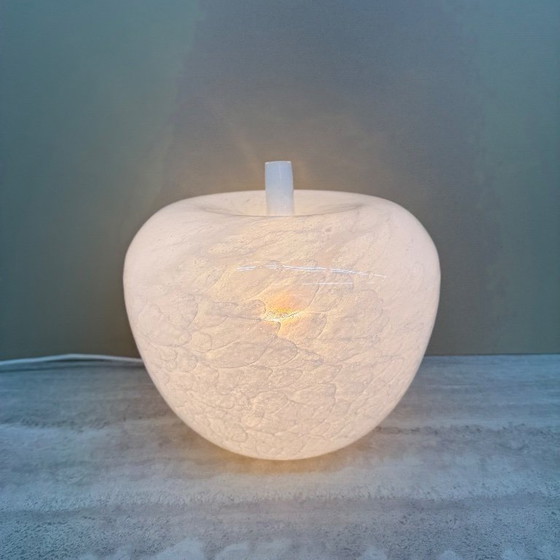 Image 1 of Vintage Eickmeier vintage glass table lamp apple shaped , 1970s