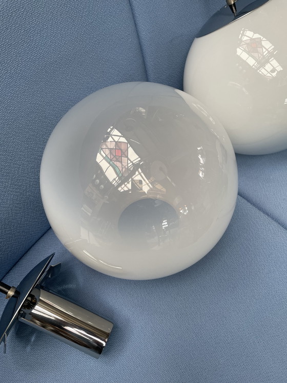 Image 1 of Raak ochtend nevel hanglampen, jaren 70