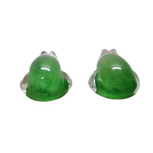 Set of Crystal Frogs From Pfeiffer, 1990s