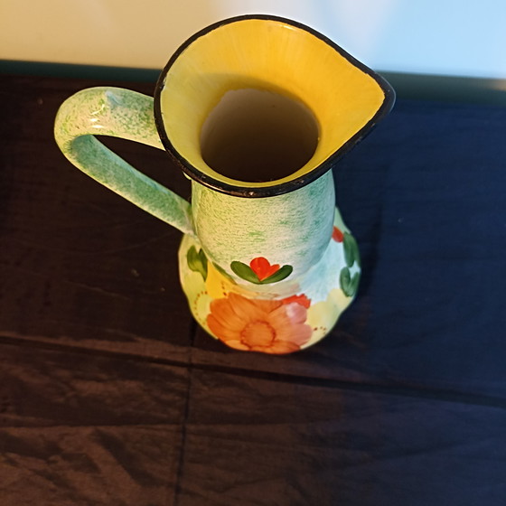 Image 1 of Rare Art Deco Vase/Jug – Hancock’s Ivory Ware – 26 cm – Handpainted