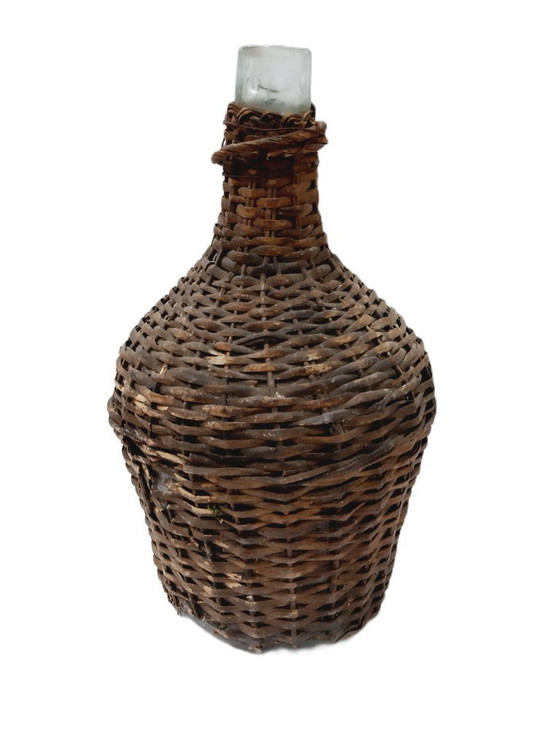 Image 1 of Antique wicker demijohn